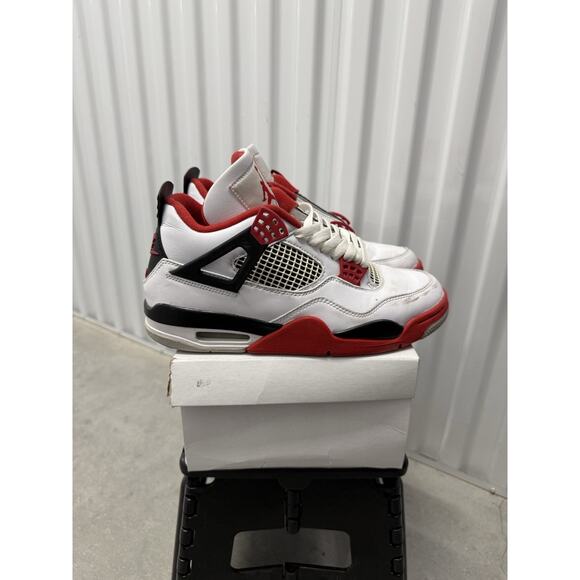 Nike Air Jordan 4 Fire Red White Black Size 8.5 Men\'s - DC7770-160 Retro OG main image 6